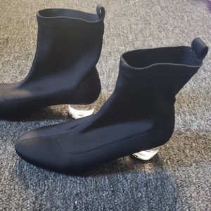 Kitten Heel Sock Boots